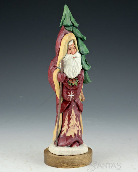 9 inch Scenic Santa with Christmas Tree