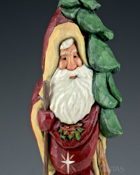 9 inch Scenic Santa with Christmas Tree