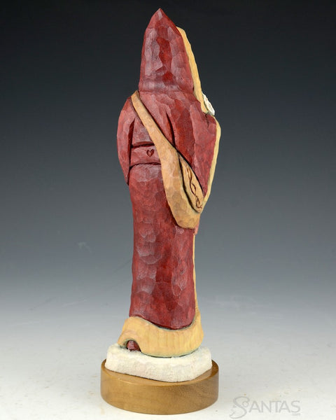 9.7 inch Santa with Staff and Cuckoo Clock