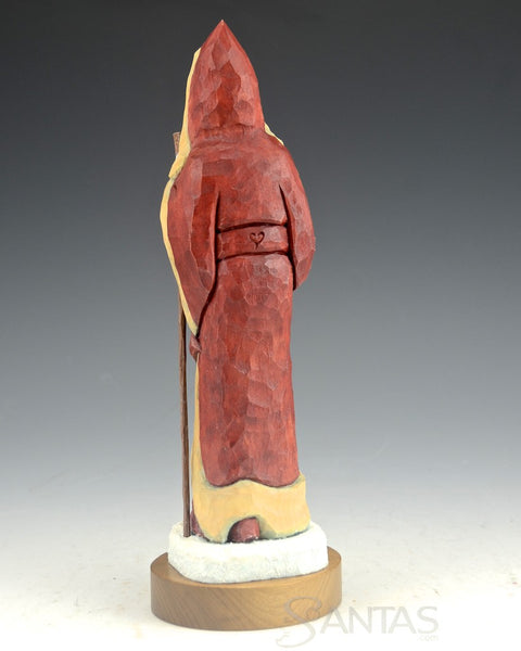 Santa with Lantern and Walking Stick