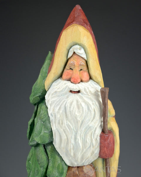 Santa with Bear and Christmas Tree Ellis Olson 10.6 inches