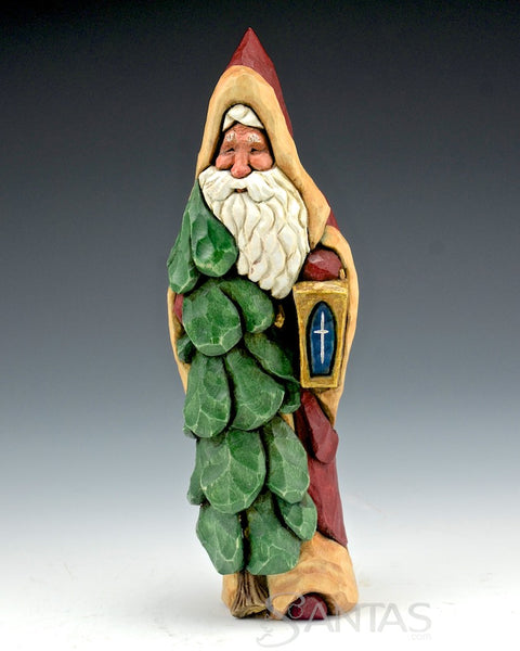 Ellis Olson 7.5 inch Santa with Tree and Lantern