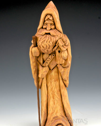 7.5 inch Santa with Bird House and Detailing