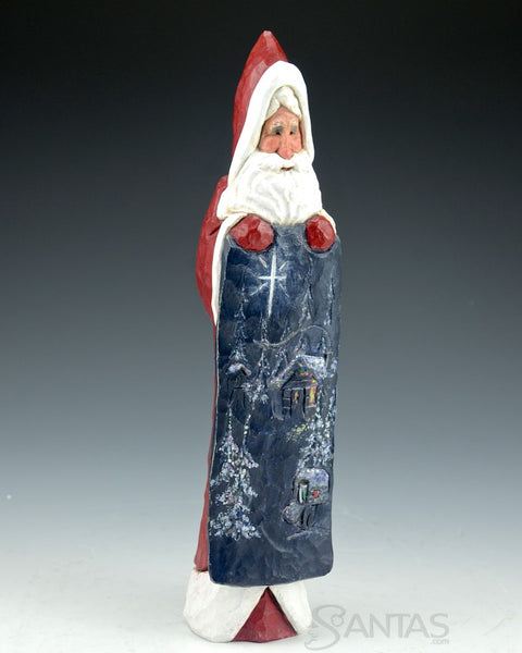Ellis Olson 9 inch Santa with Christmas Eve Scene