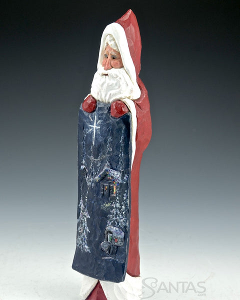 Ellis Olson 9 inch Santa with Christmas Eve Scene