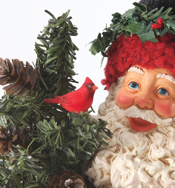 Tree Hugger Santa and Cardinals by Possible Dreams