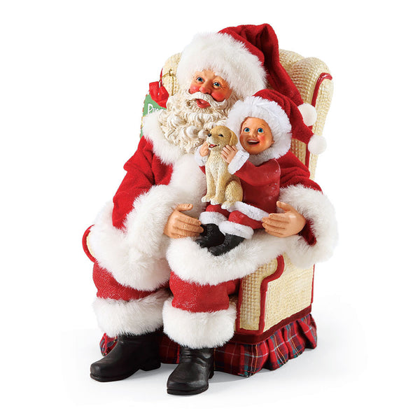 Smile! Santa and Child by Possible Dreams