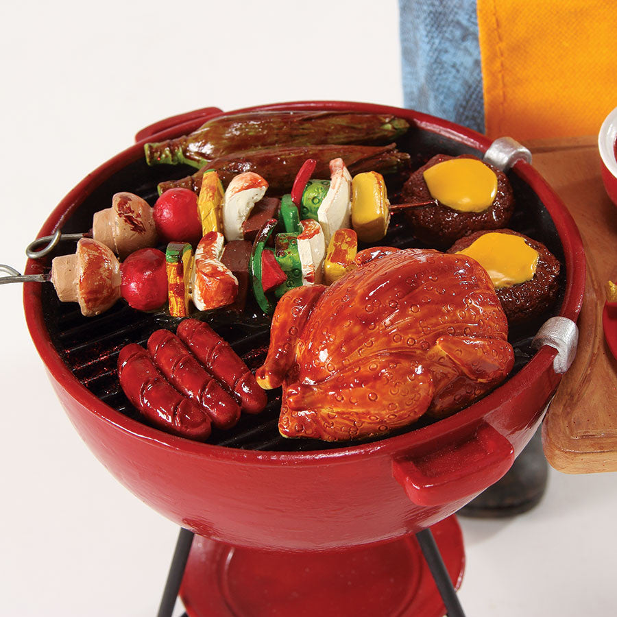 サンタクロース バーベキュー フィギュア Kiss The Claus - Santa BBQ by Possible Dreams | santas.com
