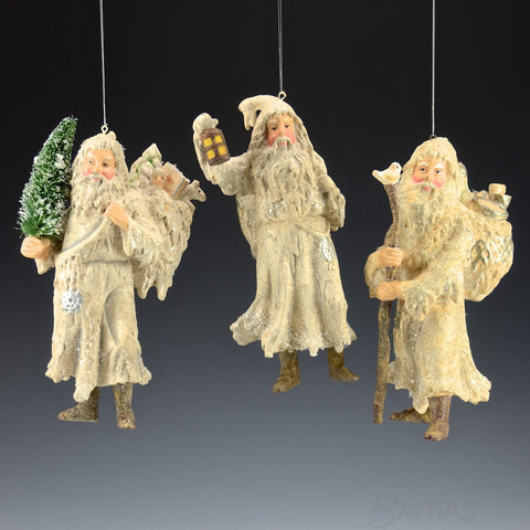 Old World Classic Santas - set of 3 ornaments