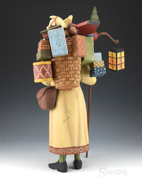 Ed Pribyl Starry Night 17 inch Ivory Santa