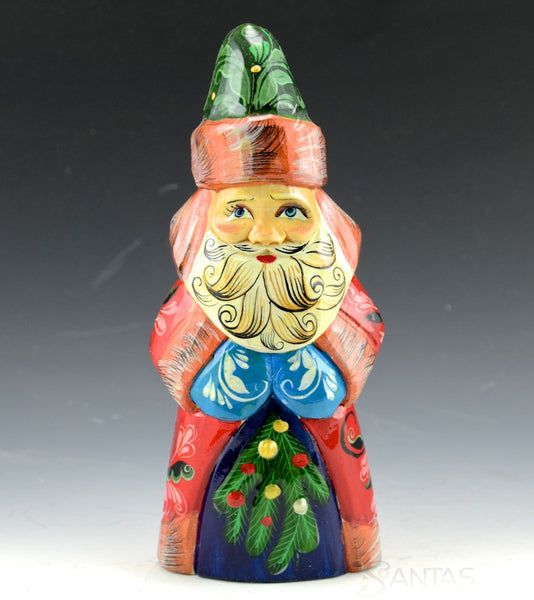 6 inch Colorful and Glossy Wooden Santa