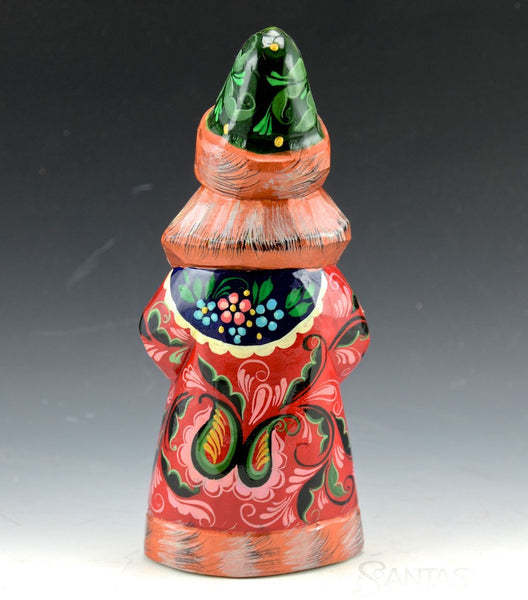 6 inch Colorful and Glossy Wooden Santa