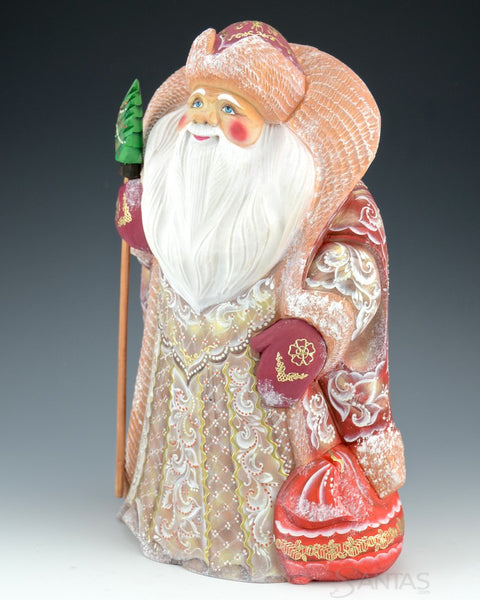 Rosy Red Bundled Up Santa Claus