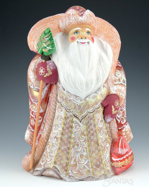 Rosy Red Bundled Up Santa Claus