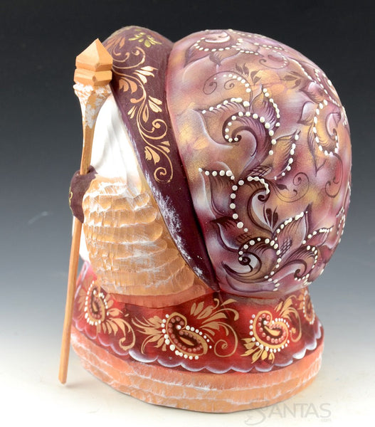 Rosy Red Decorative Russian Santa