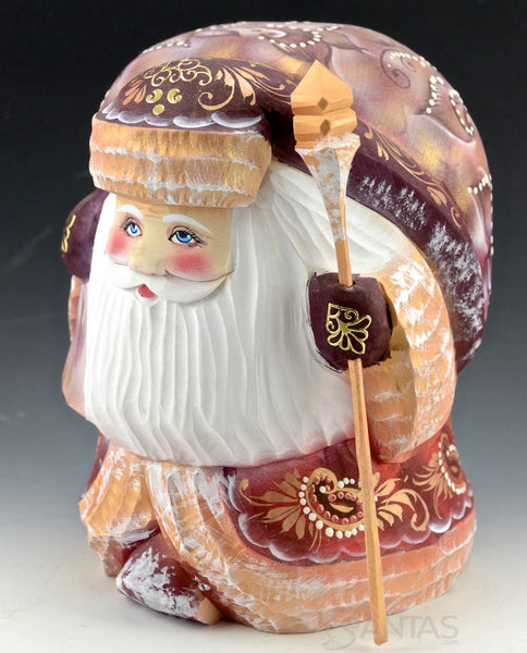 Rosy Red Decorative Russian Santa