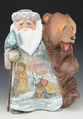 Christmas Bear Hug - Russian Santa Claus