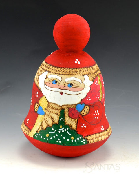 Bell Shaped Roly Poly Russian Santa