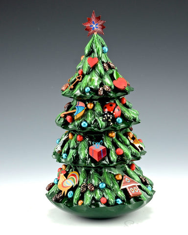 Roly Poly Detailed Christmas Tree Bell - 9inch