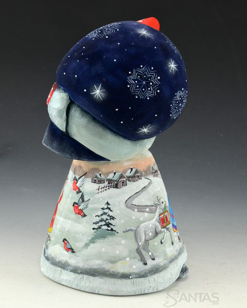 Mini Santa with Girl and Bunny Rabbits