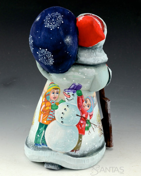 Mini Russian Santa with Snowman Scenes