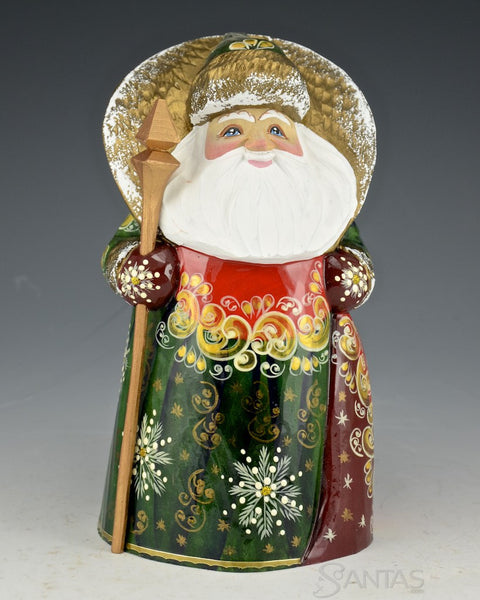 Russian Colorful Christmas Man Wooden Santa