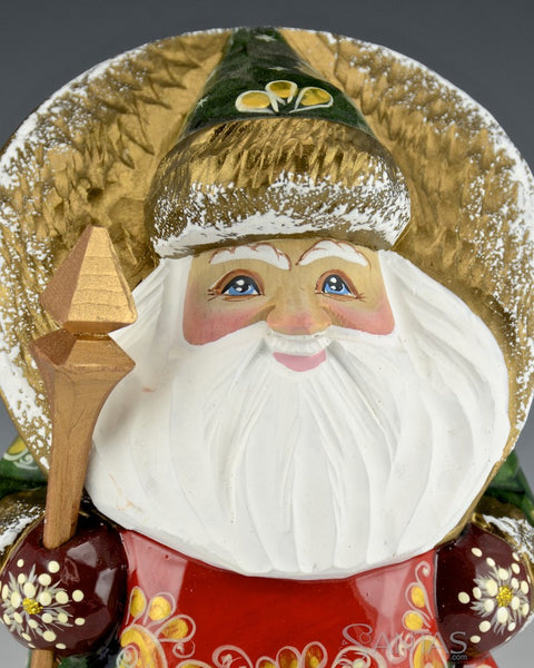 Russian Colorful Christmas Man Wooden Santa