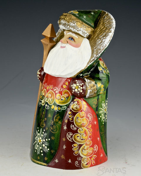 Russian Colorful Christmas Man Wooden Santa