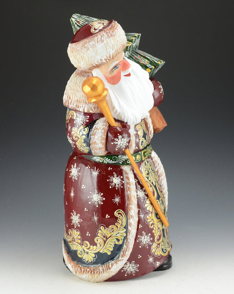 Bringing Home The Christmas Tree - Russian Santa