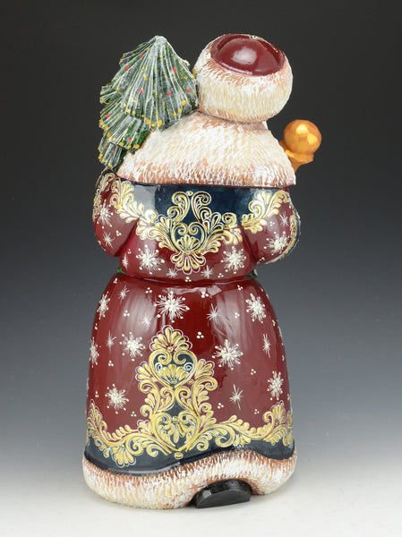 Bringing Home The Christmas Tree - Russian Santa