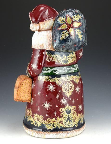 Regal Santa Claus with Toybag and Satchel - Russian Santa