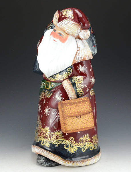 Regal Santa Claus with Toybag and Satchel - Russian Santa