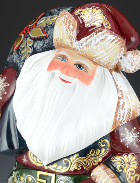 Regal Santa Claus with Toybag and Satchel - Russian Santa