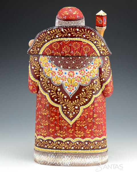Ornate Russian Santa with Tree and Bear Cub