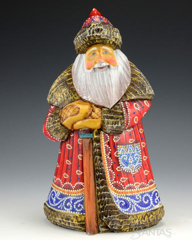 Ready For Christmas Russian Santa Carving