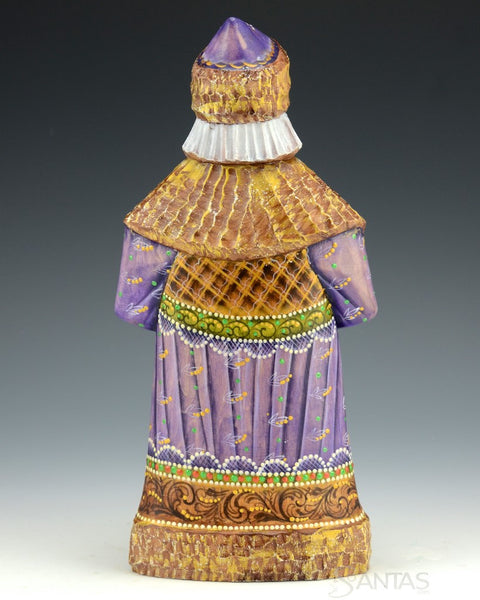 Purple and Green Russian Santa