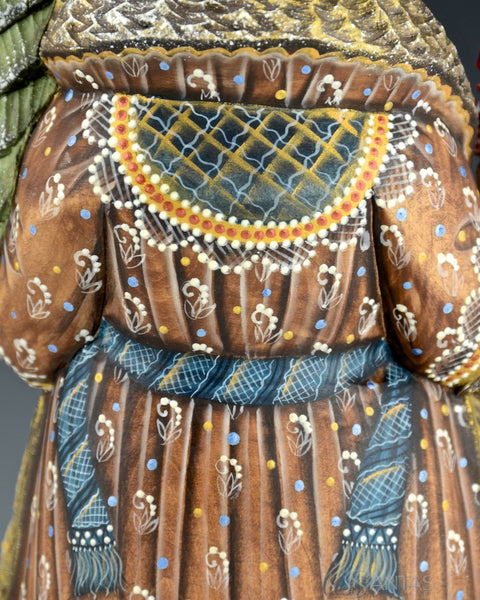 Russian Santa with Children and Christmas Tree