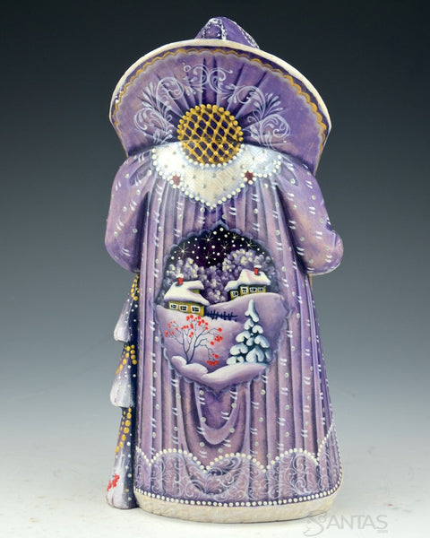 Pearl and Purple Scenic Russian Santa