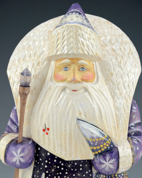 Pearl and Purple Scenic Russian Santa