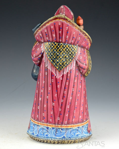 Starry Night Russian Santa with Toy Bag