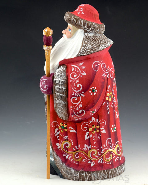 Russian Santa with Flowing Beard and Scenes