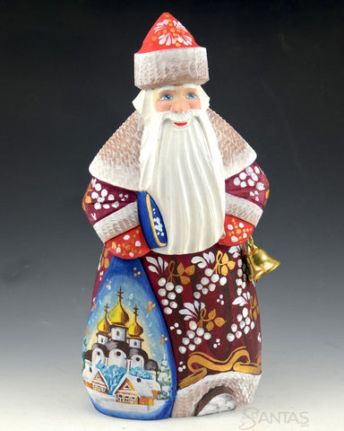 Russian Santa with Scenic Toybag and Bell