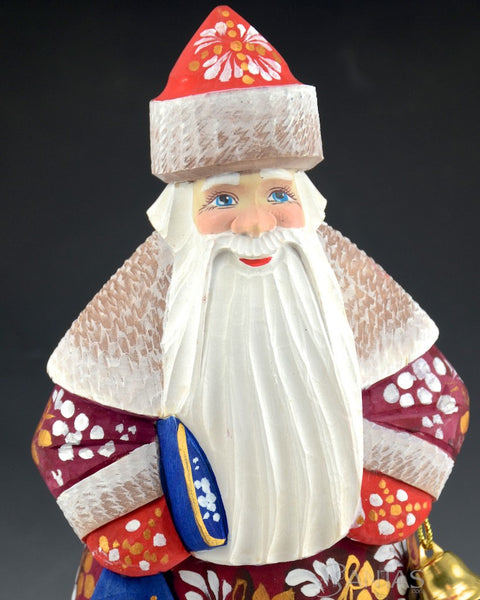 Russian Santa with Scenic Toybag and Bell