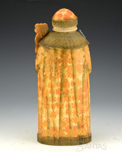 Leaf Series Russian Santa Red with Bear