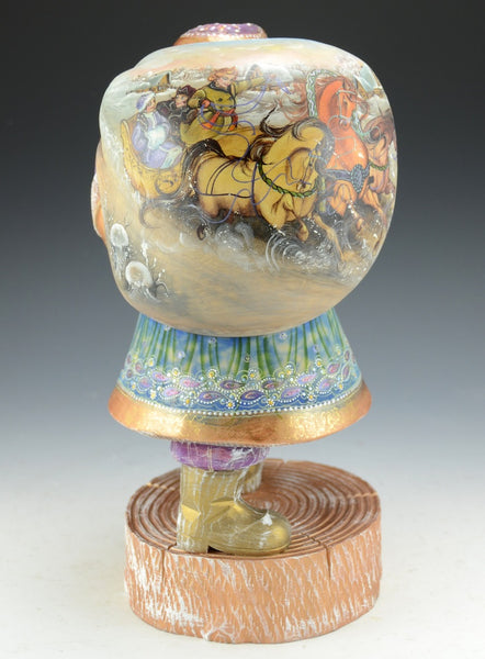 Renaissance Santa - Russian Santa carving