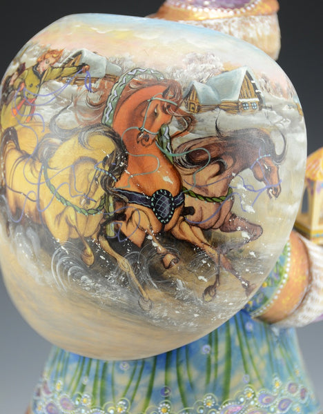 Renaissance Santa - Russian Santa carving