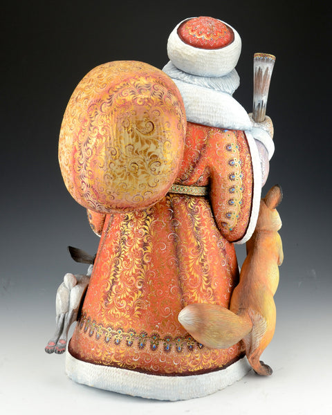 Good King Wenceslas Russian Santa with fox and Rabbit