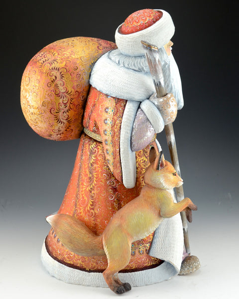 Good King Wenceslas Russian Santa with fox and Rabbit
