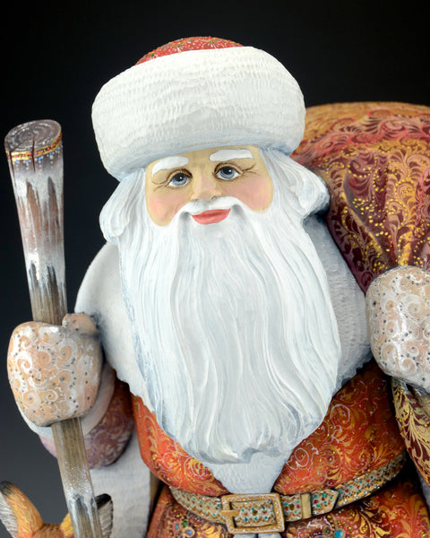 Good King Wenceslas Russian Santa with fox and Rabbit