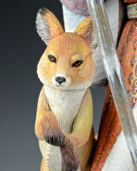 Good King Wenceslas Russian Santa with fox and Rabbit